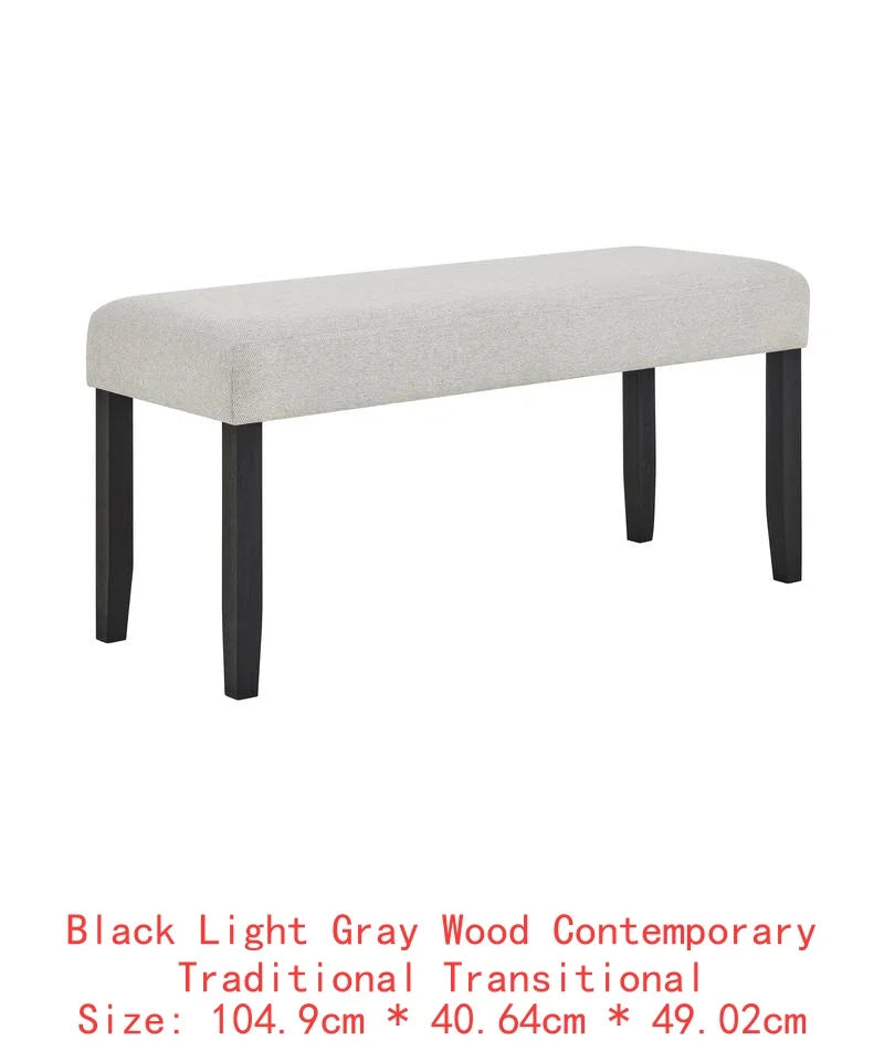 Contemporary 6-Piece Dining Set with White Faux Marble Rectangular Table