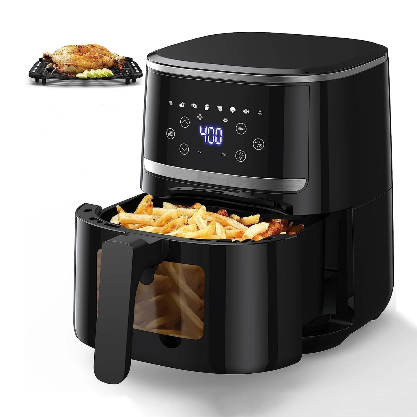Digital Display 5 Quart Air Fryer Toaster Oven