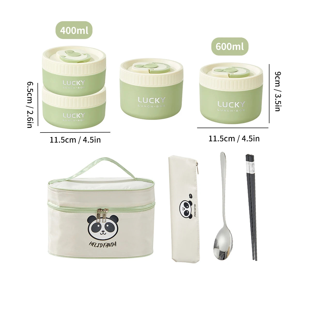 WORTHBUY Portable Insulated Lunch Box 304 Stainless Steel