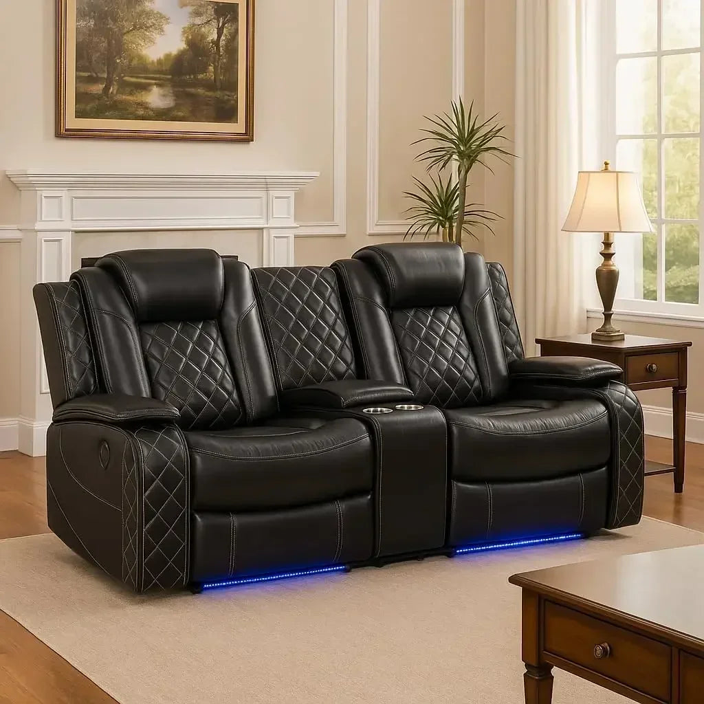 Hot sales Power Living Room Furniture Sets      ,Sectional Sofa Loveseat with Wireless Charging