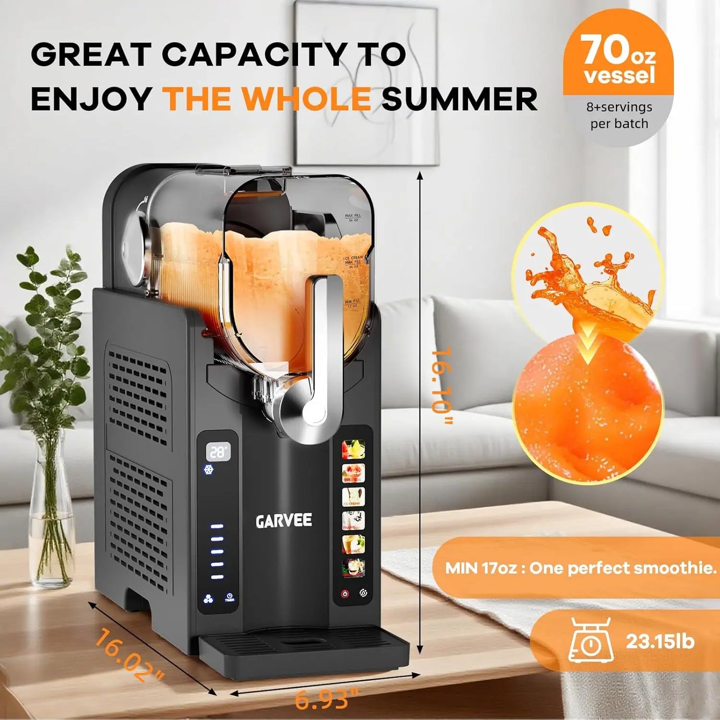 Slushie Machine for Home No Ice Needed