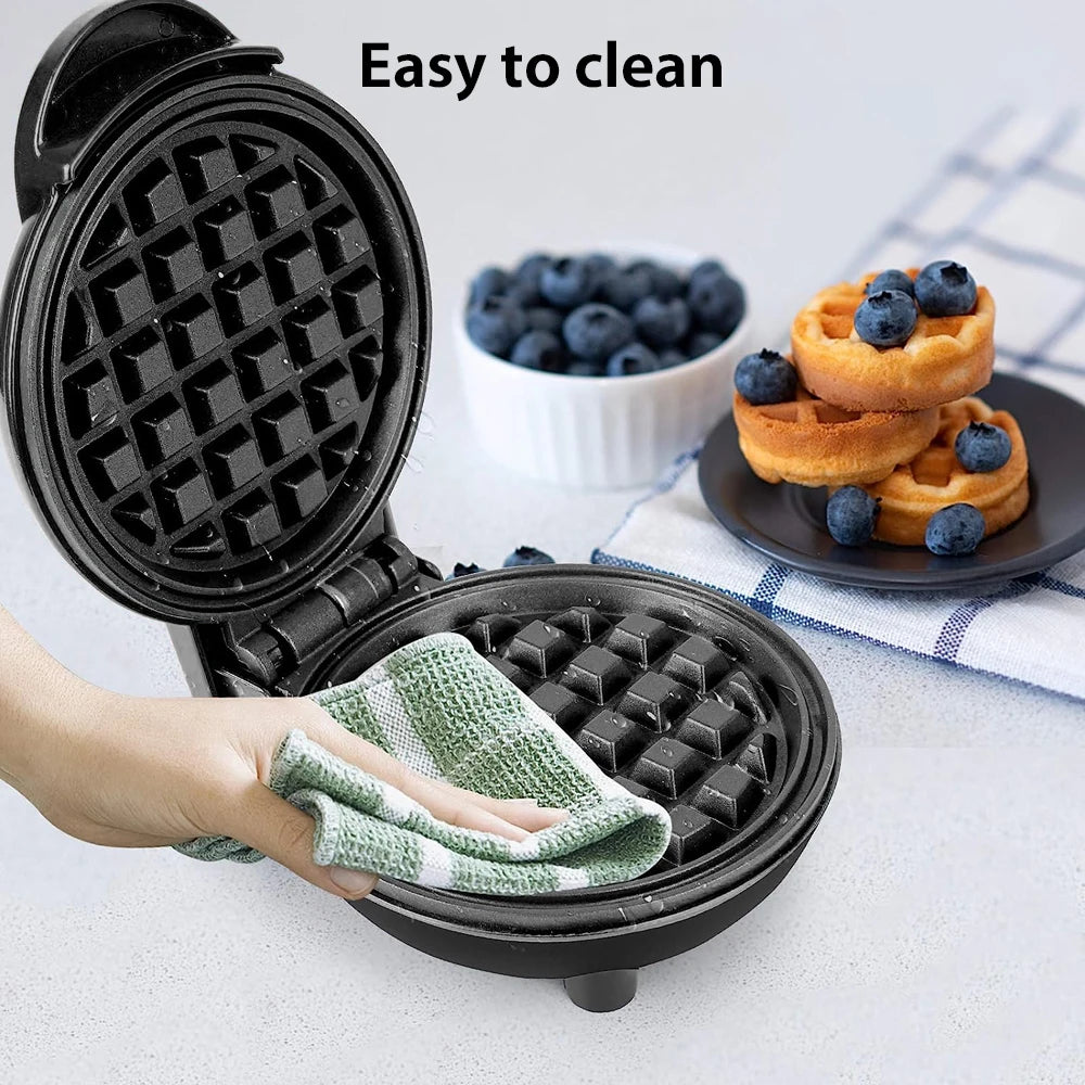 350W Mini Waffle Maker Electric Non-Stick