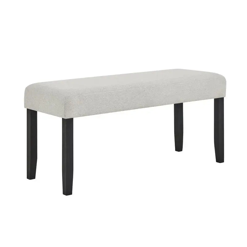 Contemporary 6-Piece Dining Set with White Faux Marble Rectangular Table