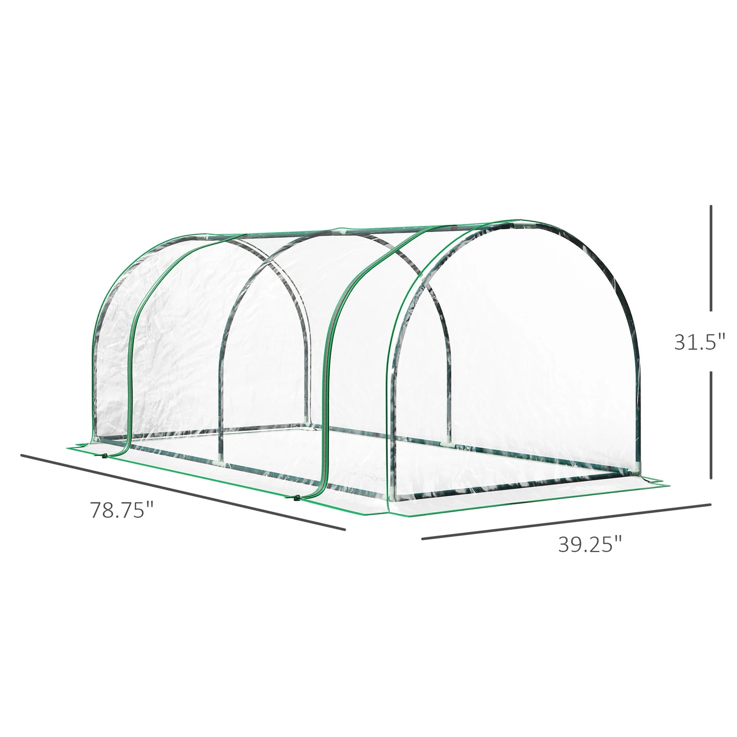 Outsunny 7' X 3' X 2.5' Mini Greenhouse