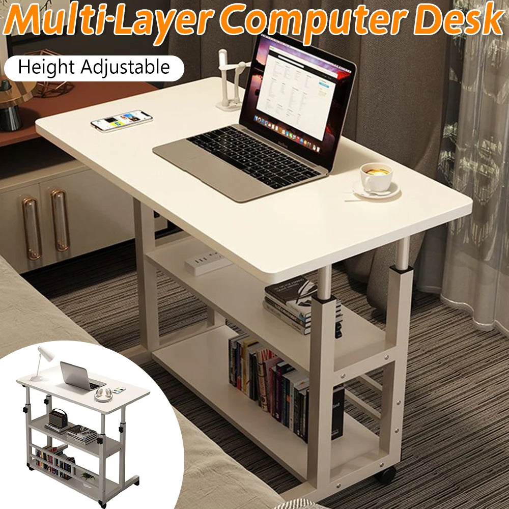 Multi-Layer Desk Height Adjustable Wooden