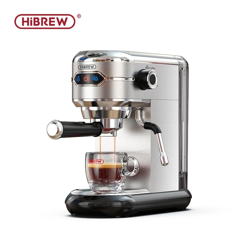 HiBREW Coffee Maker Cafetera 20 Bar Inox Semi Automatic