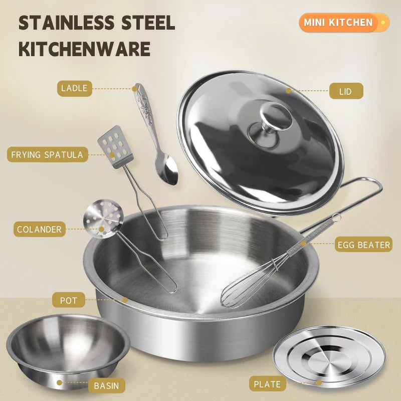 Play Kitchen Cookware Utensils toy Groceries