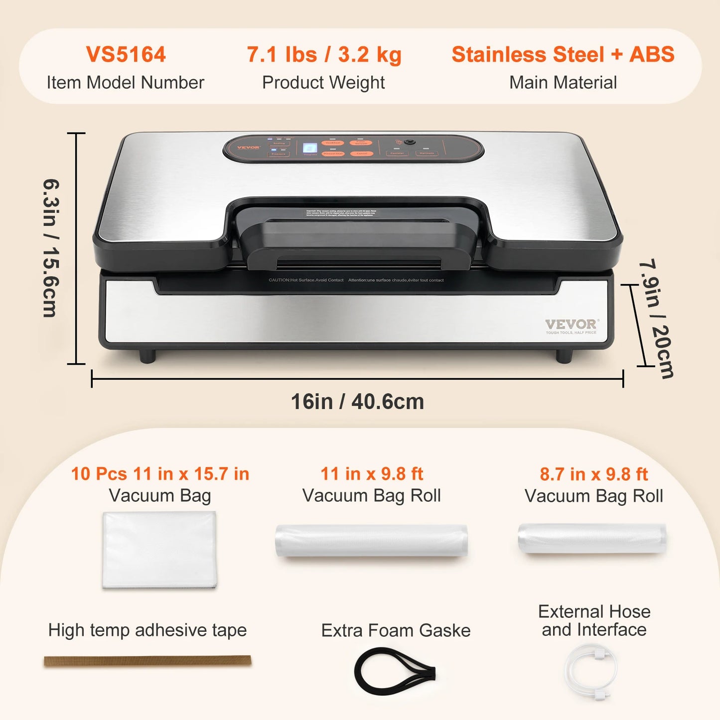 SucceBuy Commercial Vacuum Sealer Machine