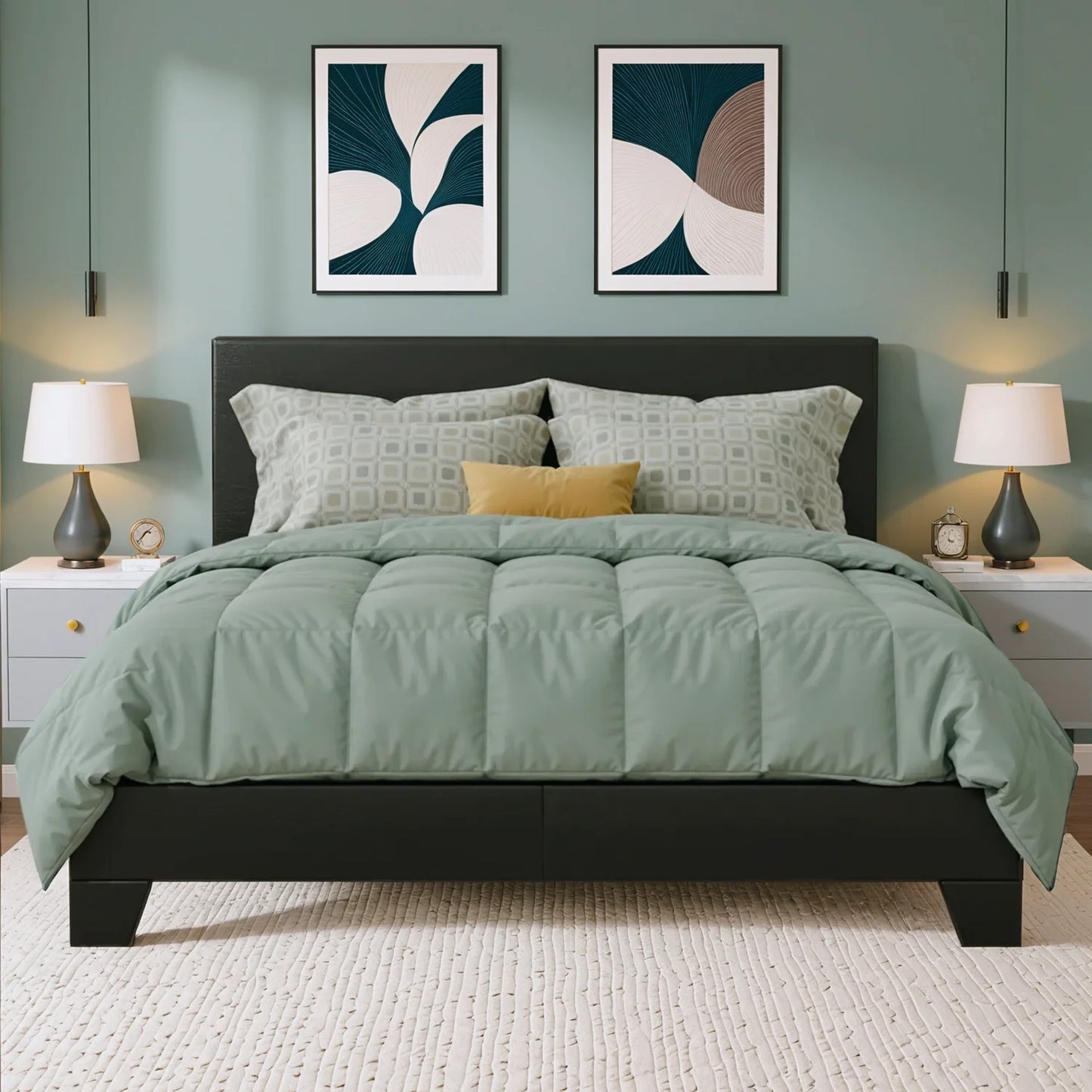 HOOMIC Full/Queen/King Upholstered Bed Frame