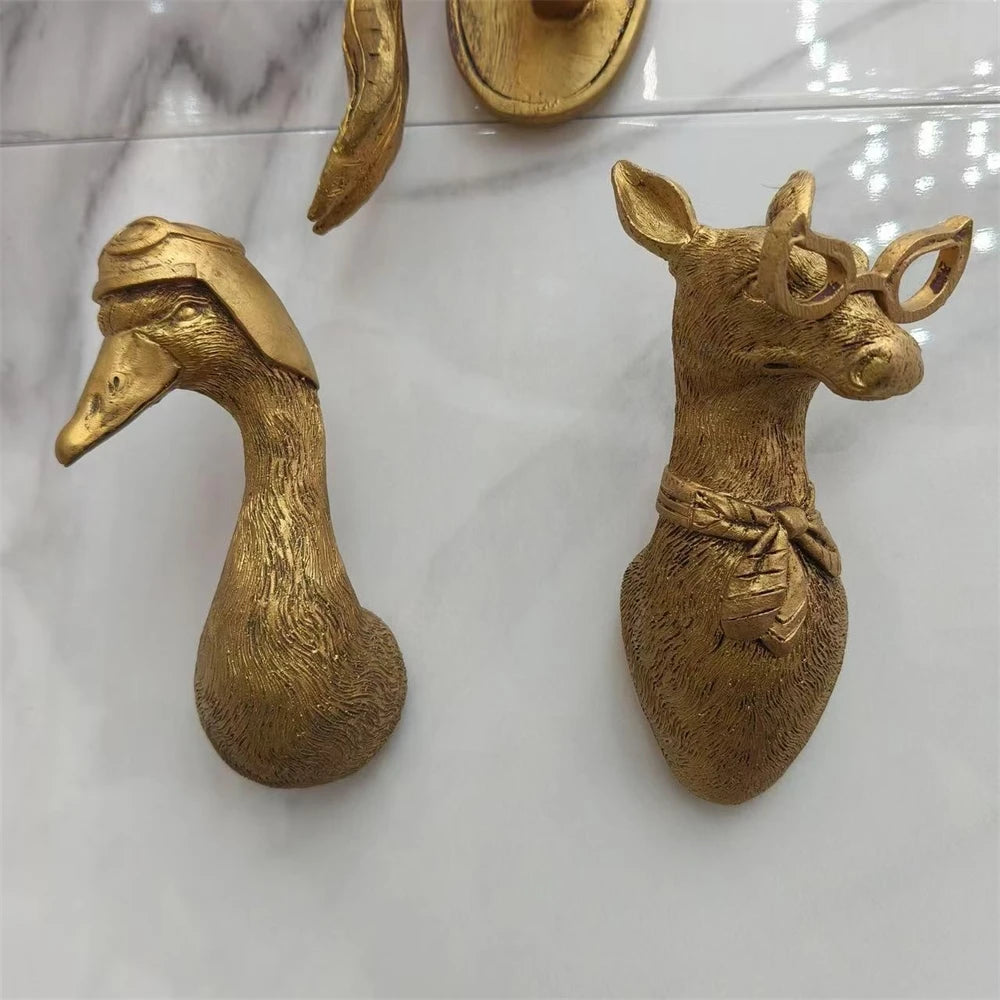 Animal Wall Hanging Resin Art Home Decor