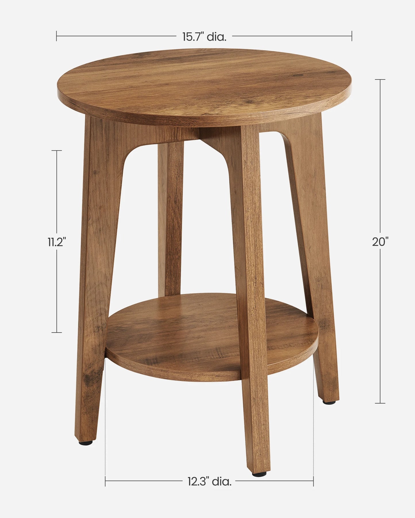 VASAGLE Side Table, Small Round End Table