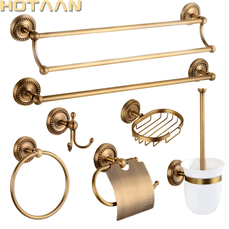 Solid Brass Bathroom Accessories Set