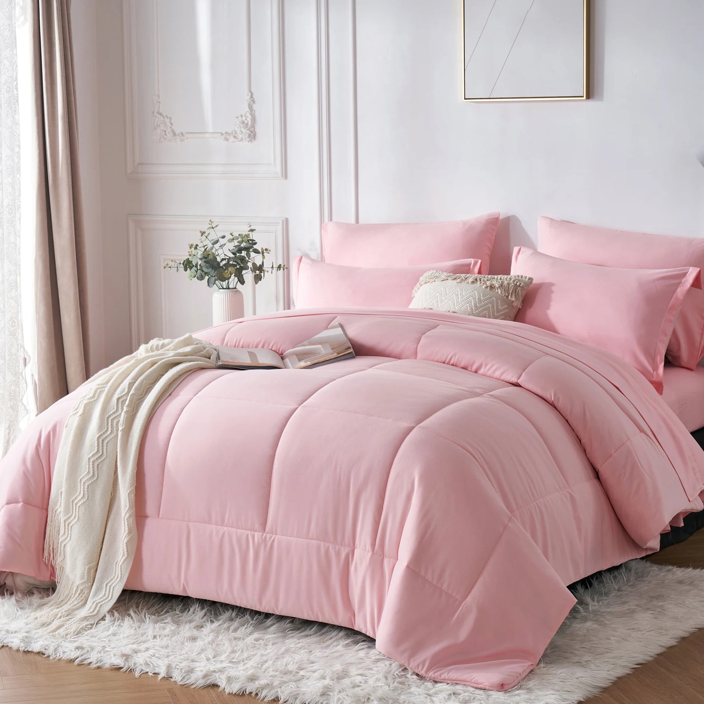 7 Piece Bed In A Bag Comforter Set Queen