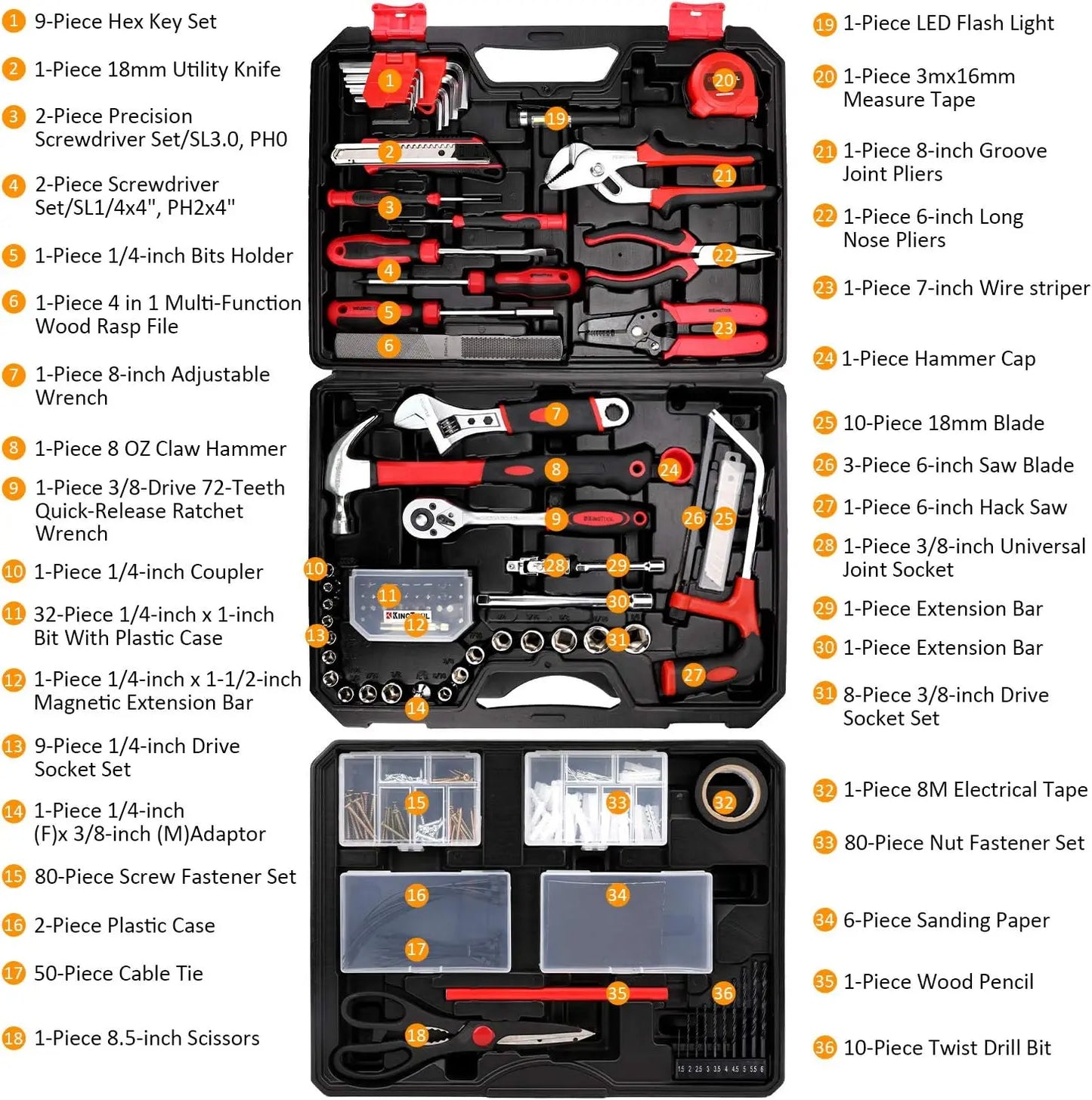 325 Piece Home Repair Tool Kit