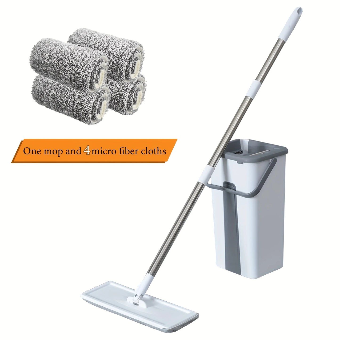 Magic Mop and Bucket Set – Spin 360 Flat Mop
