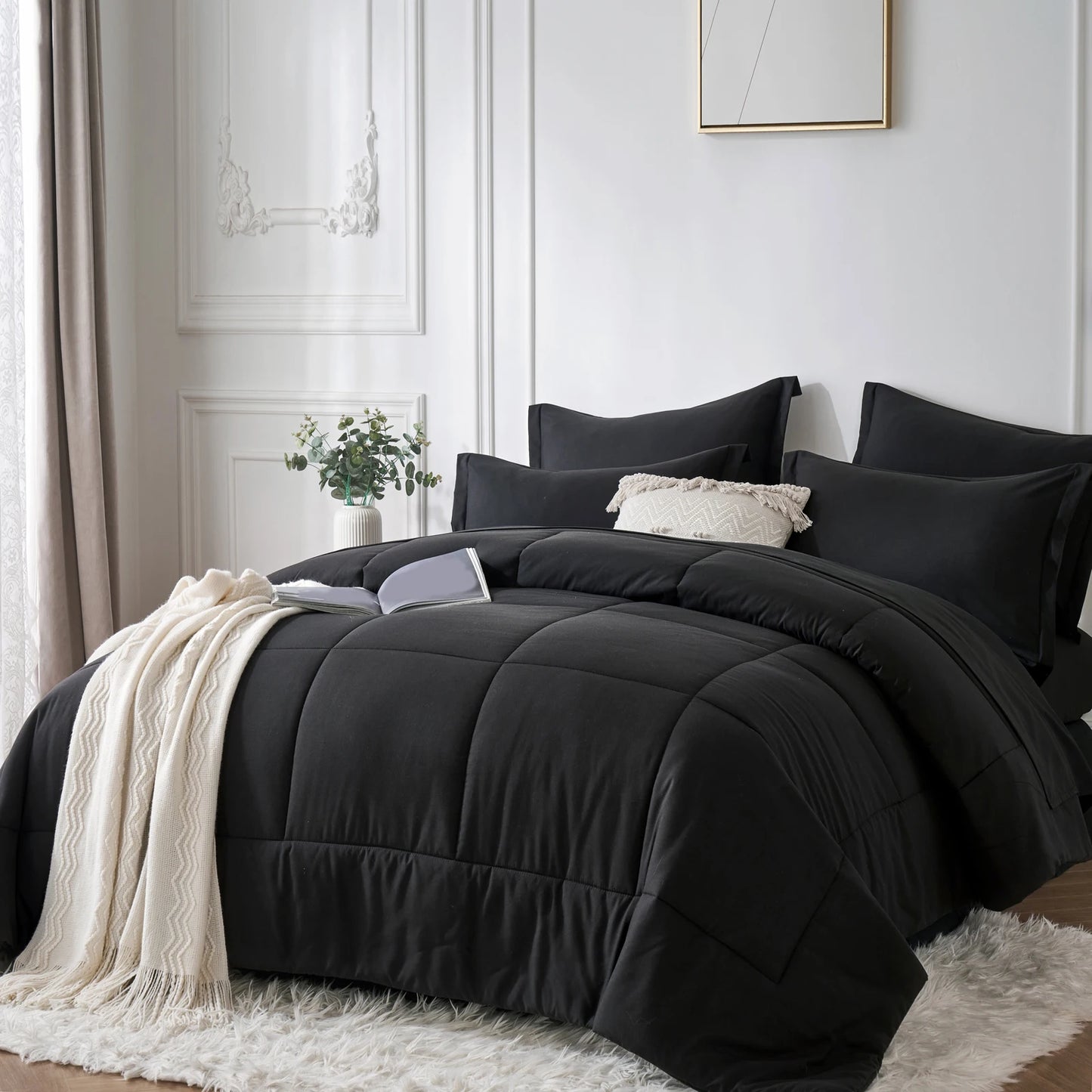 7 Piece Bed In A Bag Comforter Set Queen