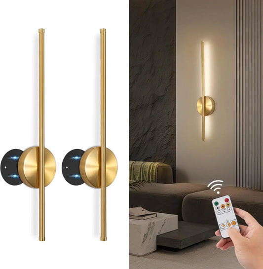 LED Rechargeable Wall Light Installation Free Wall Sconce