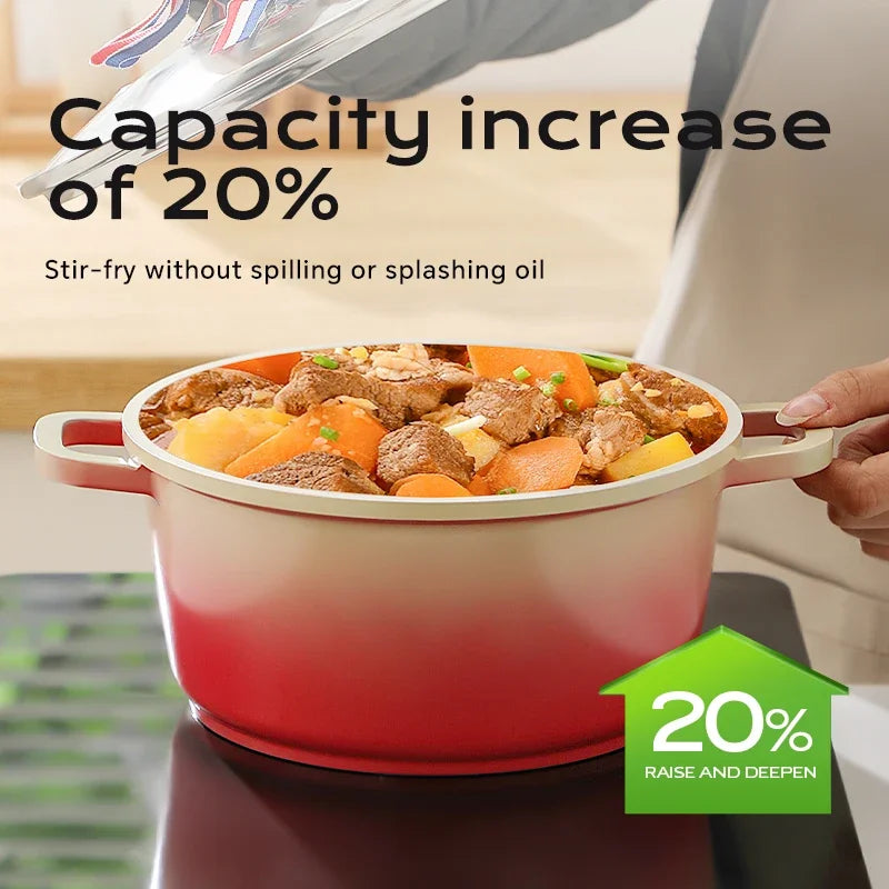 DONNOR  Ceramic Non-stick Stew Pot Induction Cooker