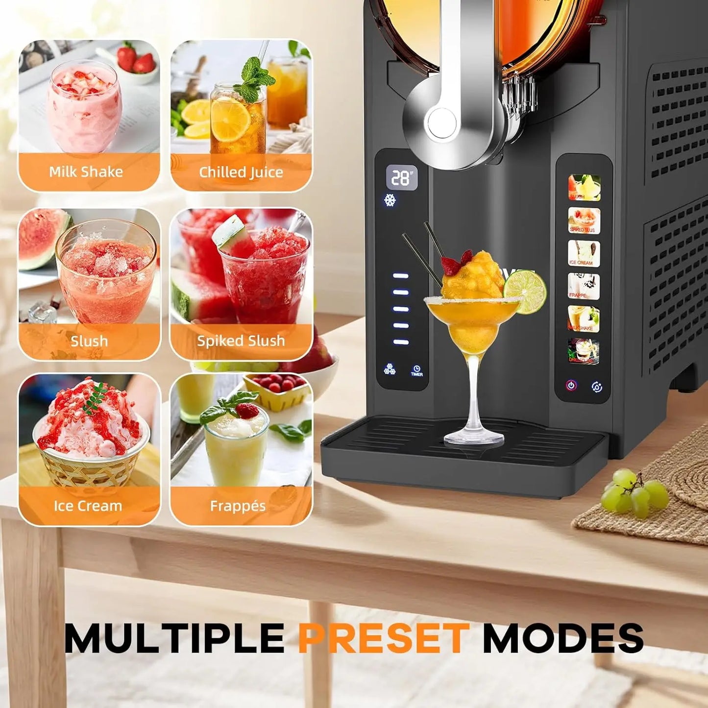 Slushie Machine for Home No Ice Needed