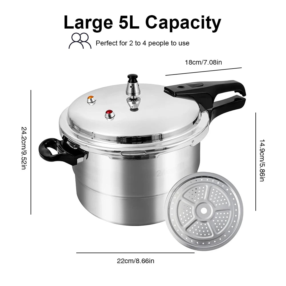 Pressure Cooker with Steaming Plate Small