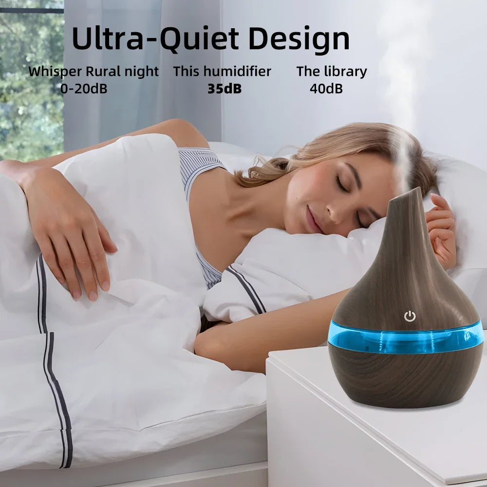 Multi Functional 300ml Humidifier Diffuser Combo