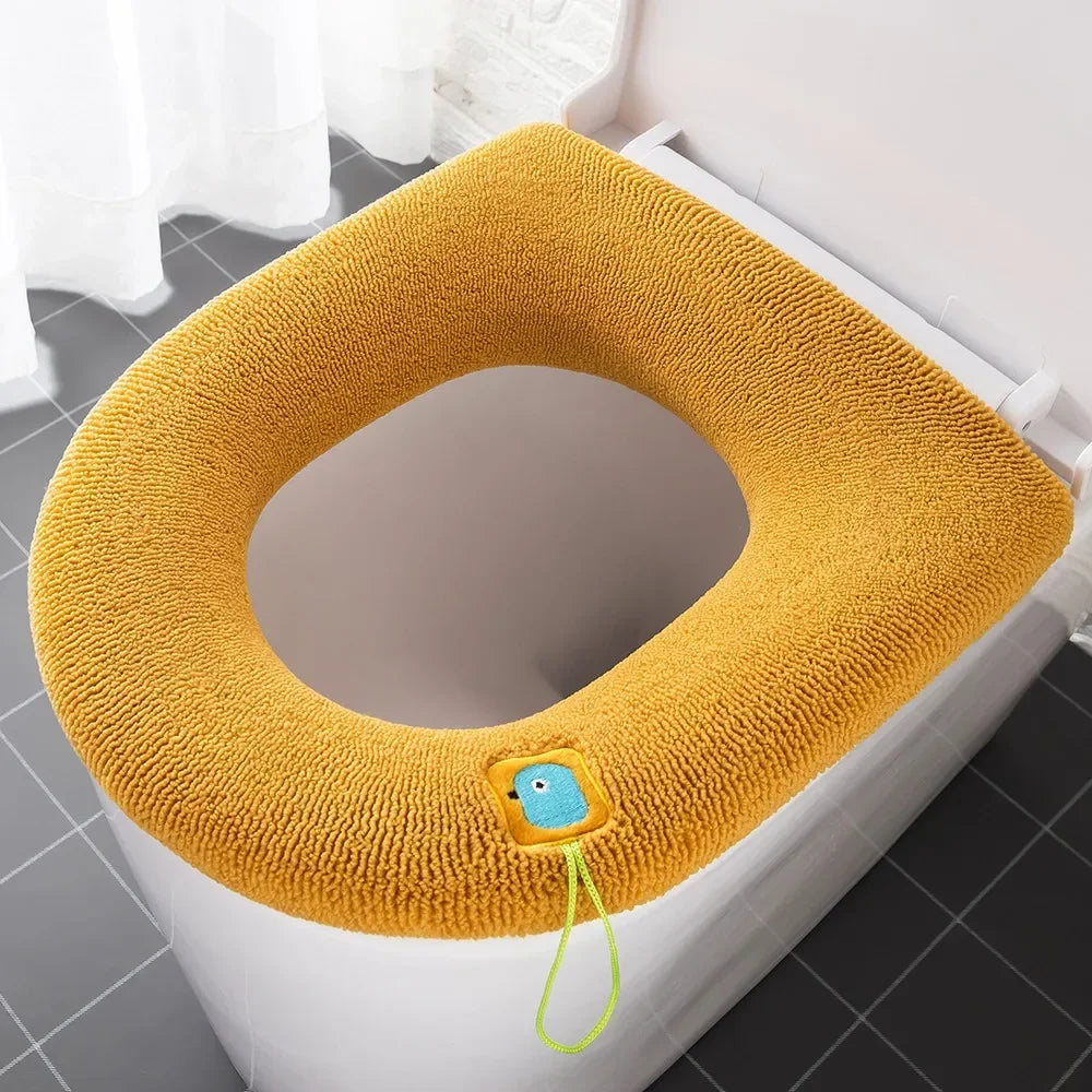Toilet Seat Home Winter Thickened Fleece Heating Pad