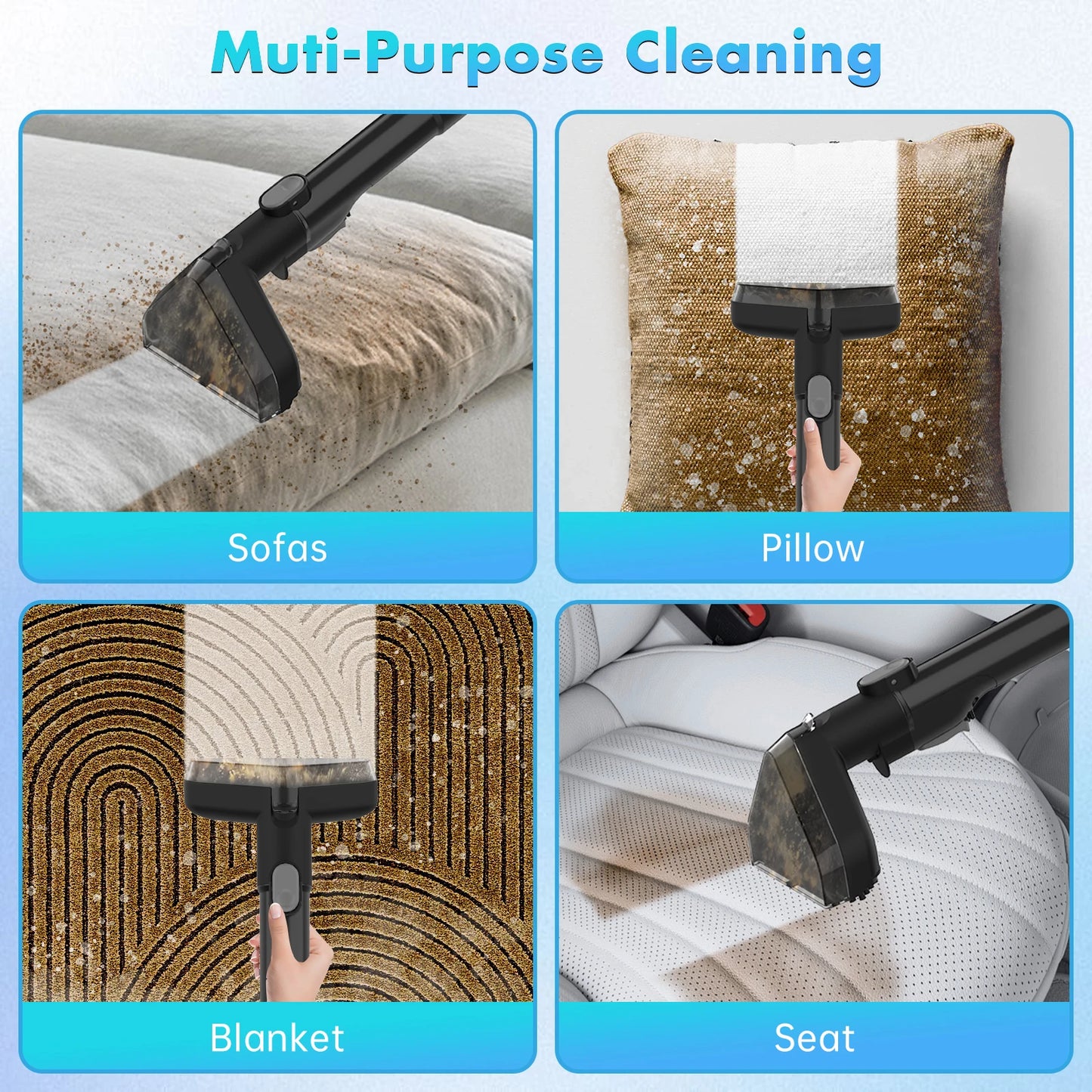 OMESER 20000Pa Portable Carpet Cleaner Machine