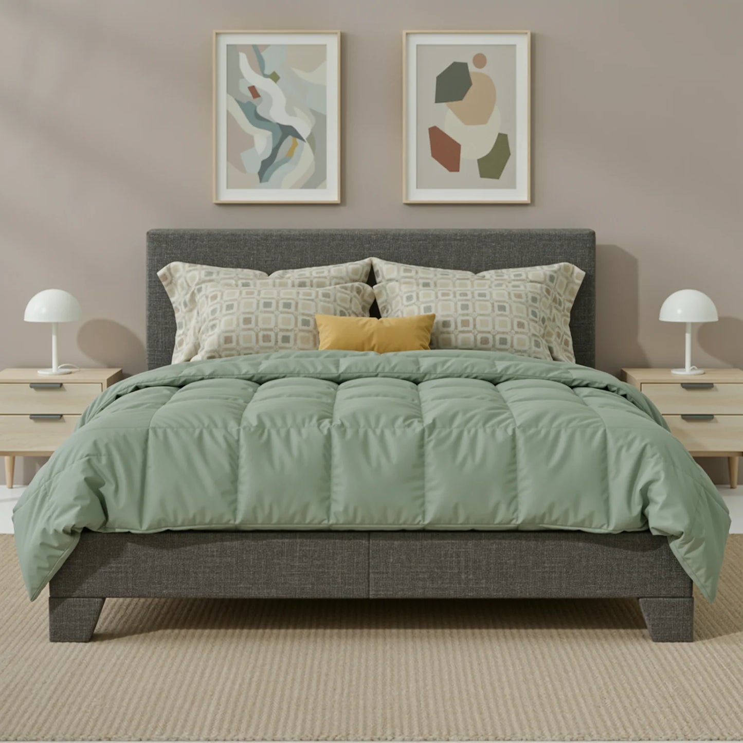 HOOMIC Full/Queen/King Upholstered Bed Frame