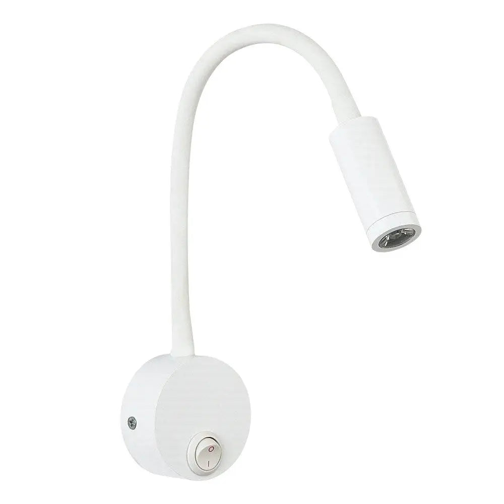 Reading Lights White, Flexible Gooseneck Lamp