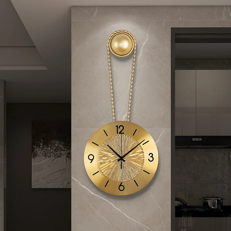 living room modern Wall Clock Quiet quartz