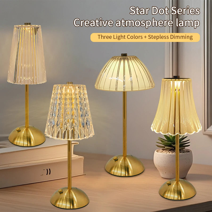 USB Rechargeable LED Table Lamp Touch Sensor