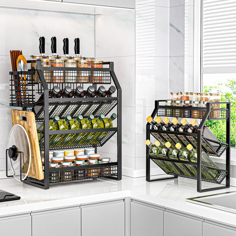 Kitchen Condiment Shelf Multi Tier