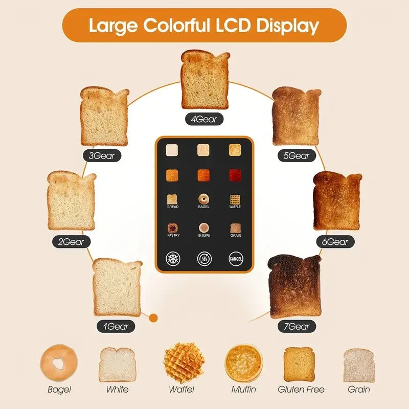 Beinilai Smart Digital Bread Toaster with Touch Screen