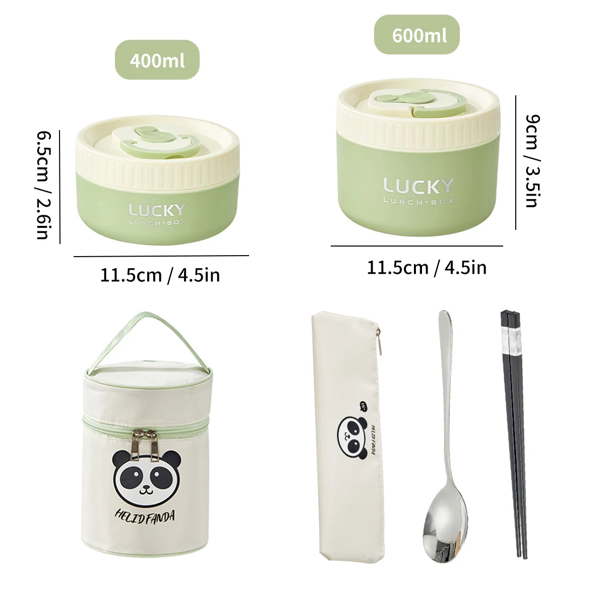 WORTHBUY Portable Insulated Lunch Box 304 Stainless Steel