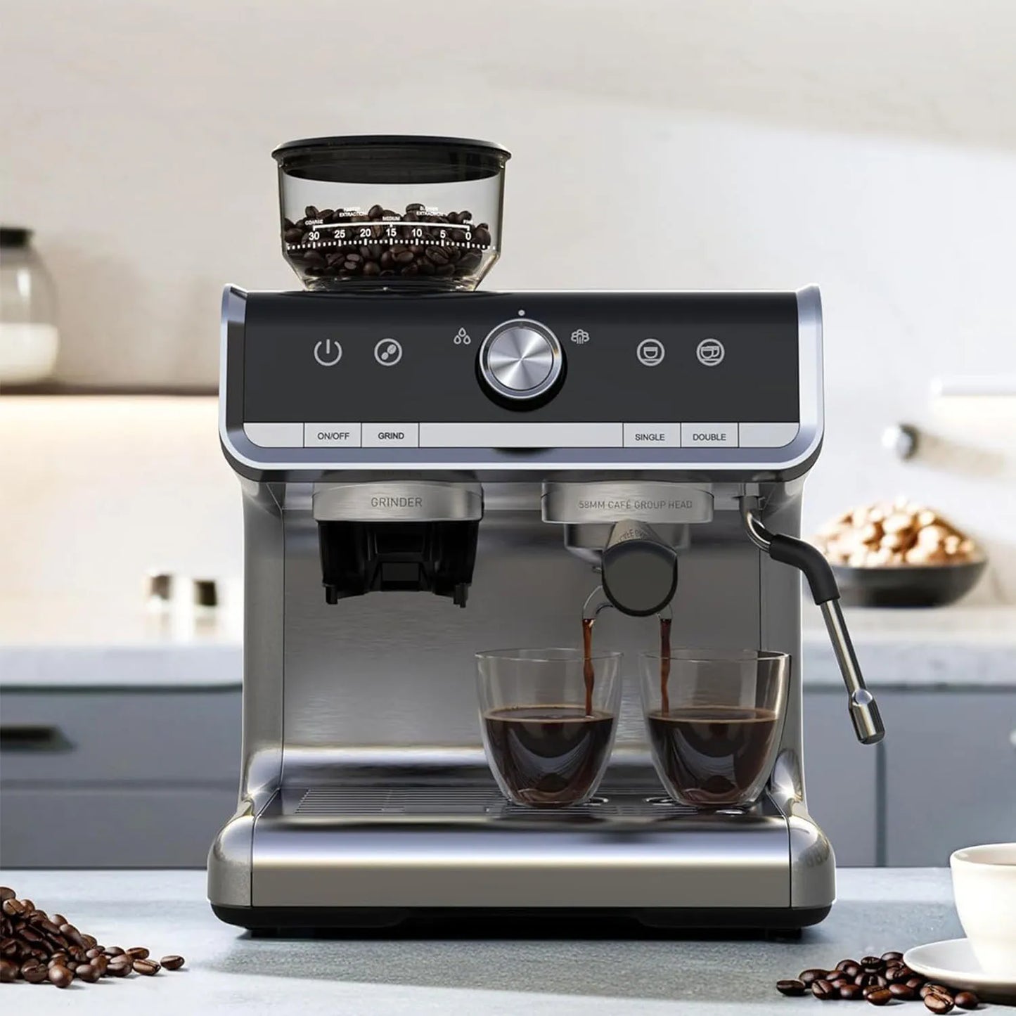 20 Bar Espresso Coffee Machine 1450W