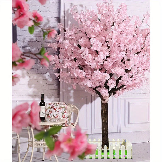 Artificial Cherry Pink Blossom Trees Indoor Decor