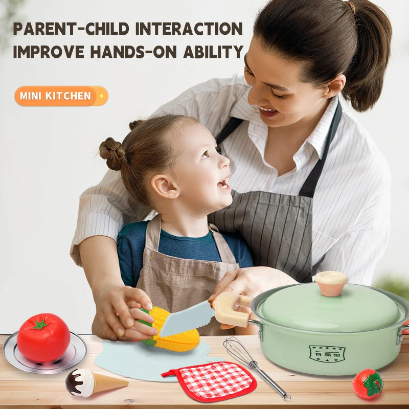 Play Kitchen Cookware Utensils toy Groceries