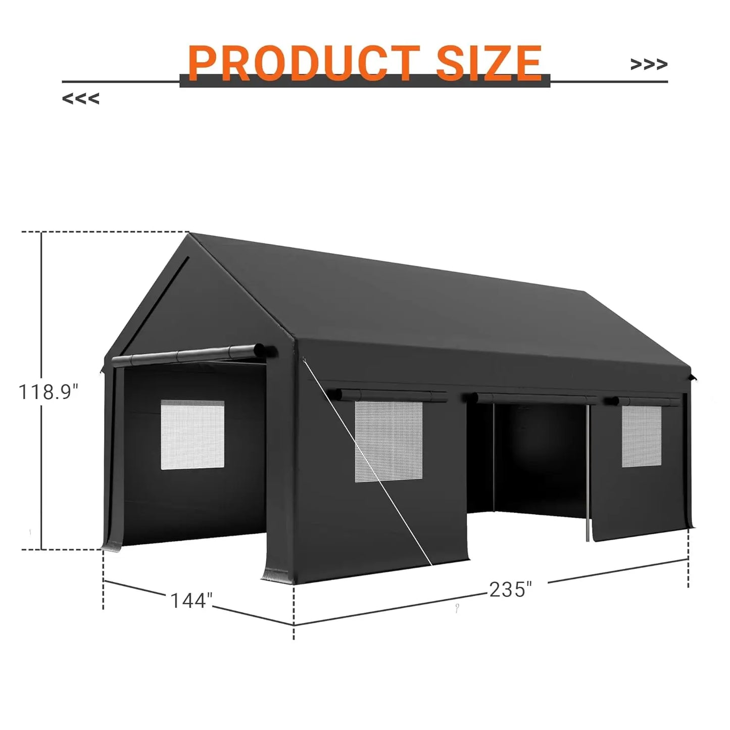 Carport, 12x20 FT Heavy Duty Carport, Portable Garage