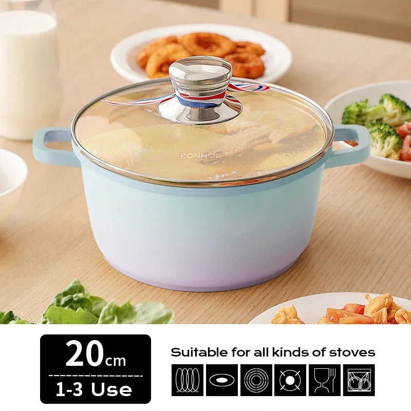 DONNOR  Ceramic Non-stick Stew Pot Induction Cooker