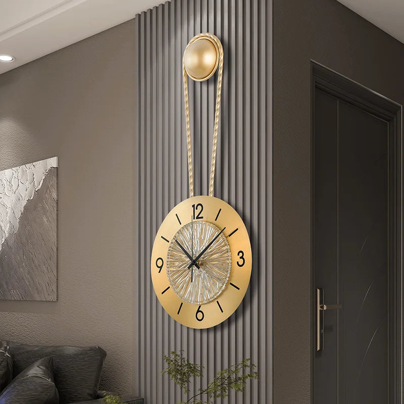 living room modern Wall Clock Quiet quartz