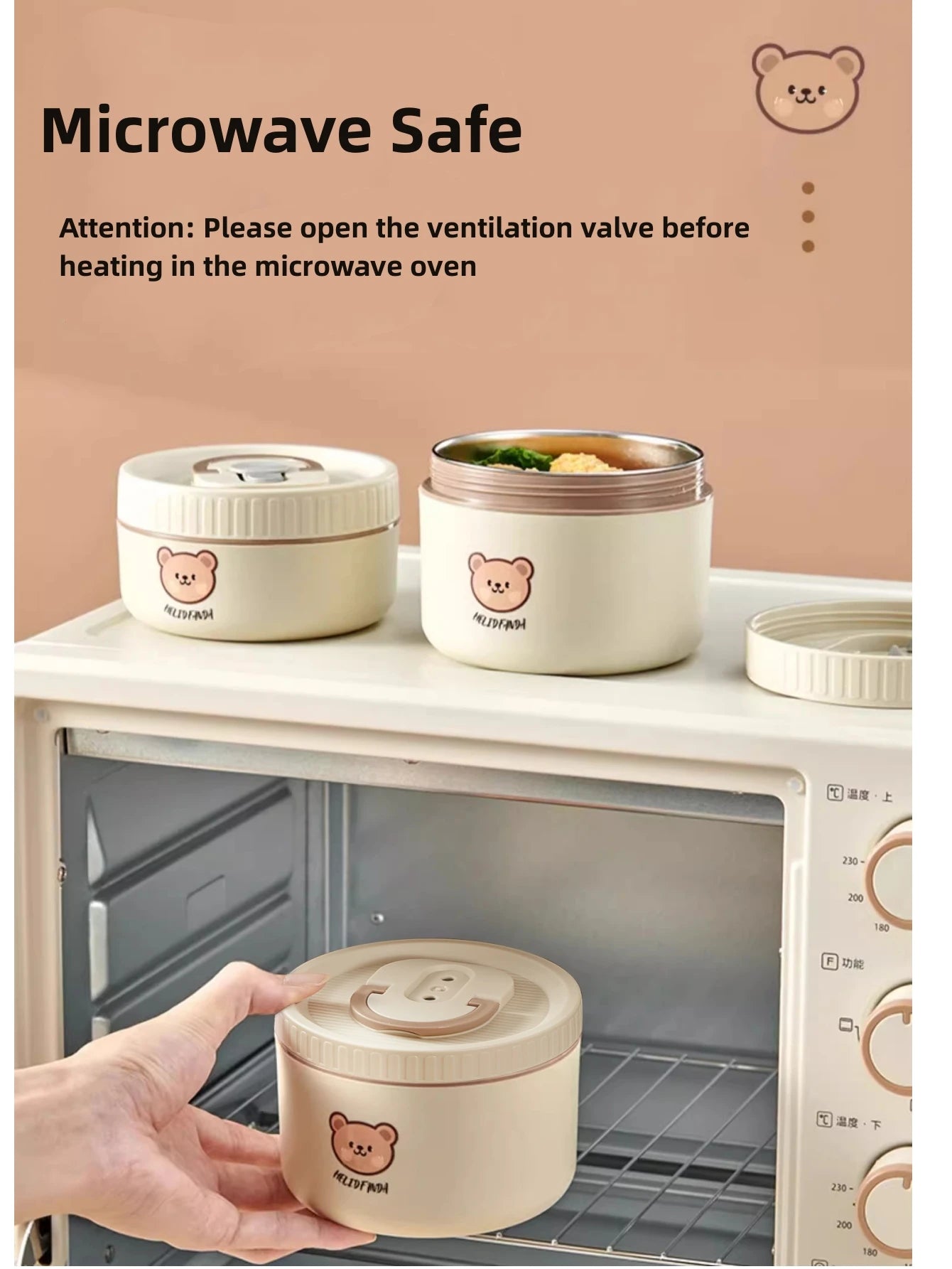 WORTHBUY Portable Insulated Lunch Box 304 Stainless Steel