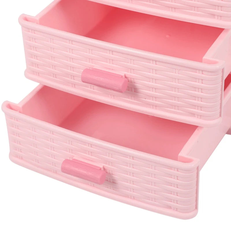 Plastic Drawer Designed 3 Compartment Jewelry
