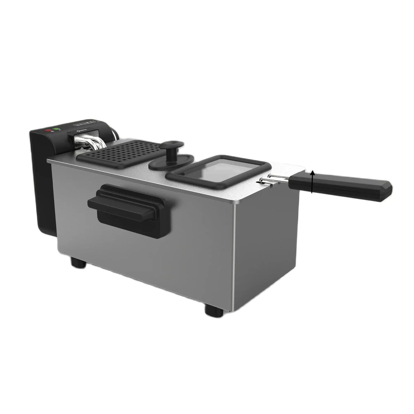 M Minca 3L Electric Deep Fryer with Hooked Fry Basket