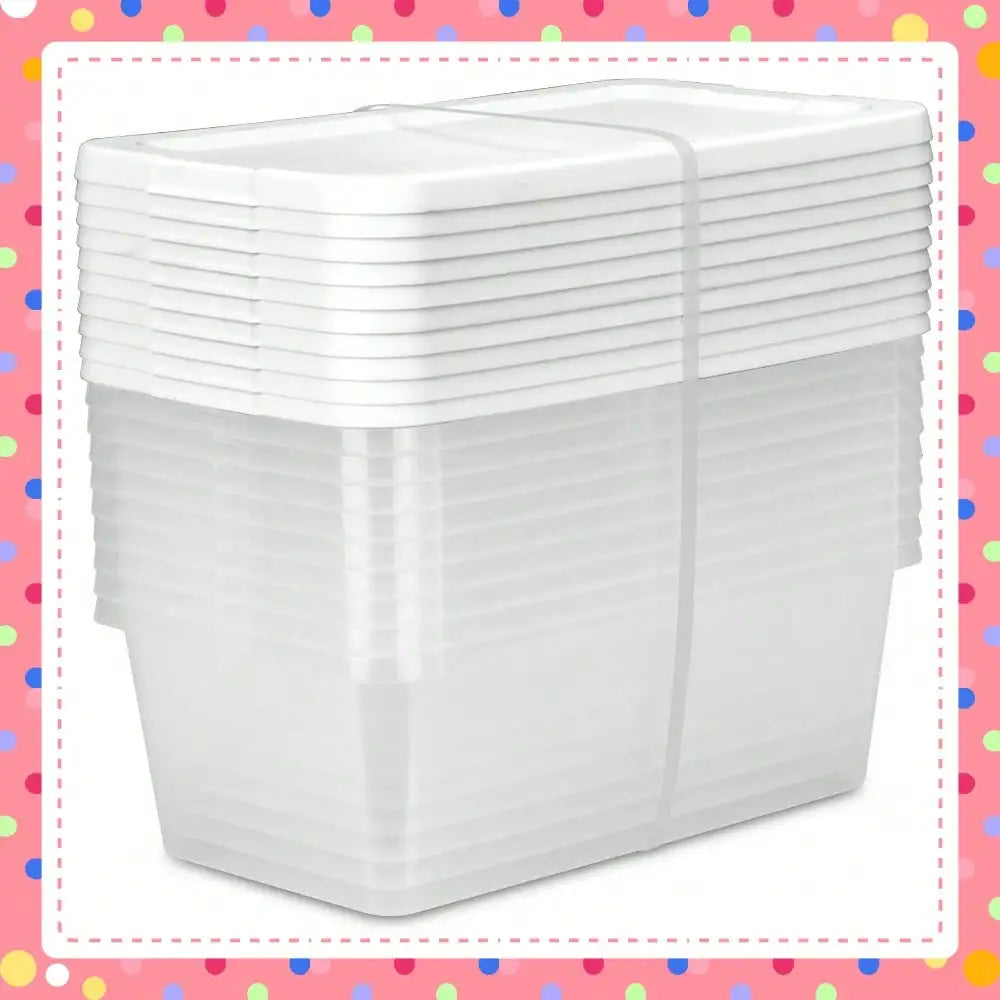 6-Quart Clear Storage Bins