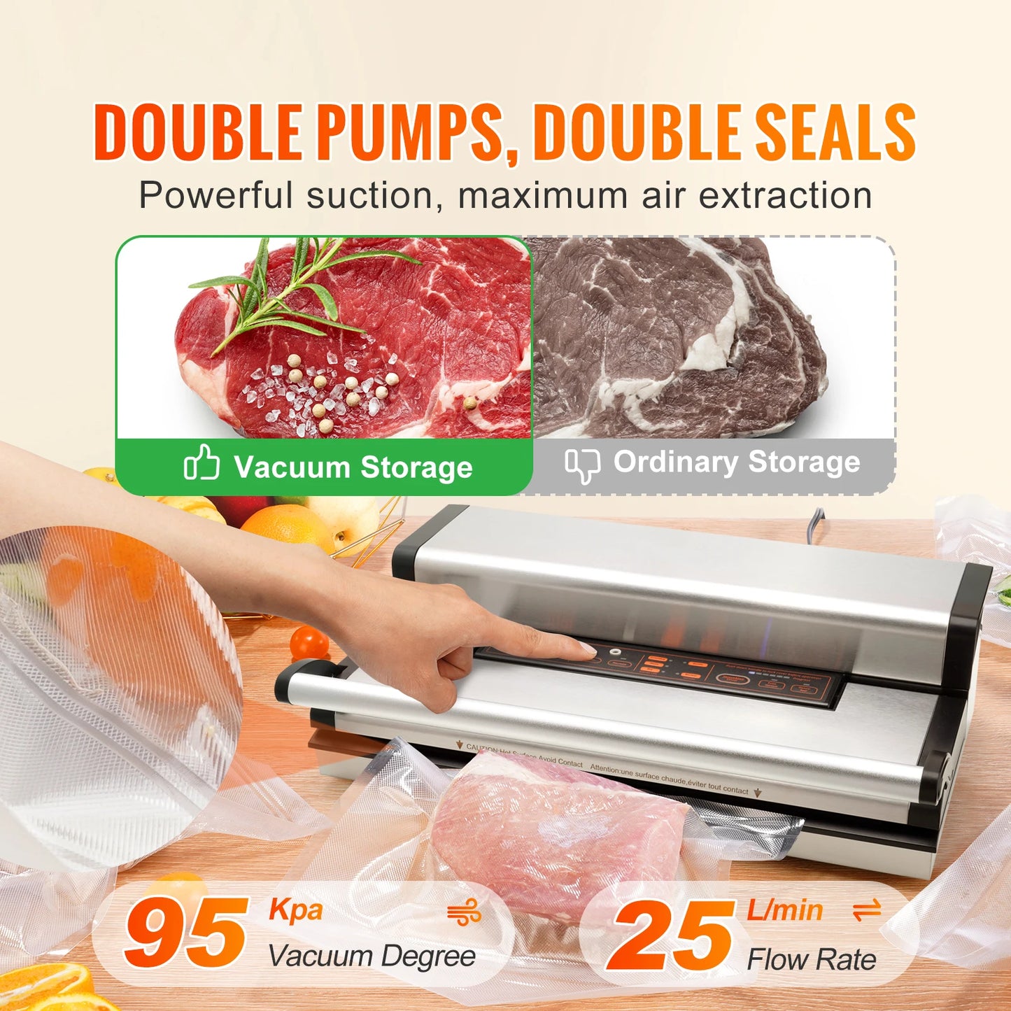 SucceBuy Commercial Vacuum Sealer Machine