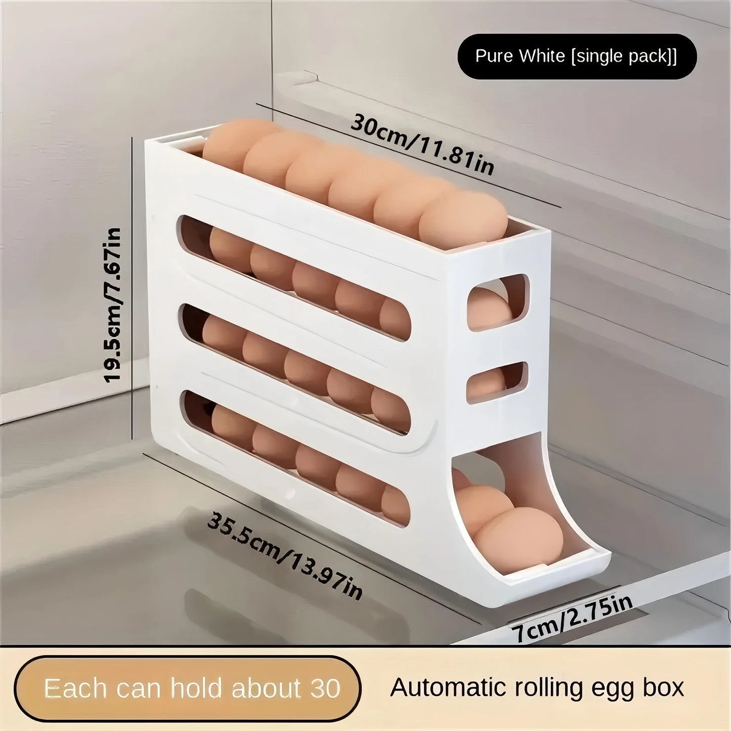 4 Tiers Egg Holder for Fridge