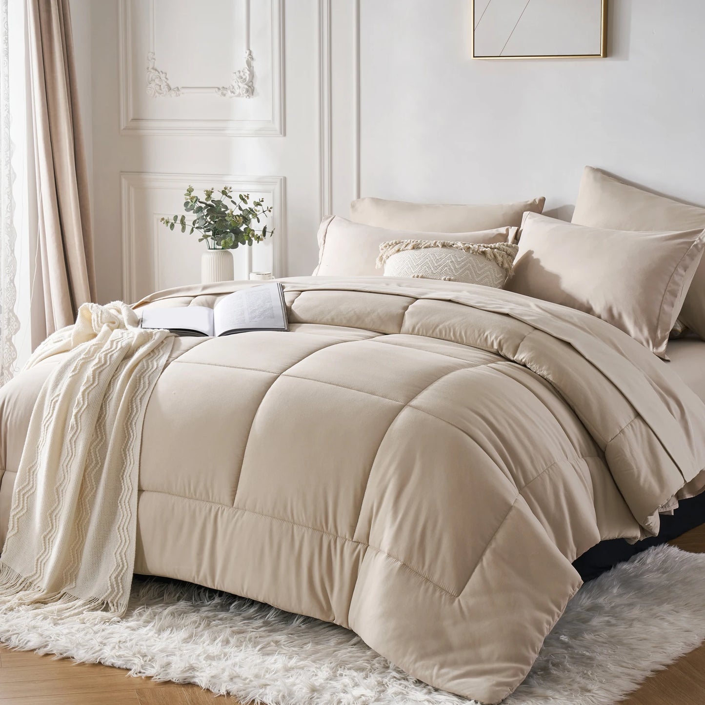 7 Piece Bed In A Bag Comforter Set Queen