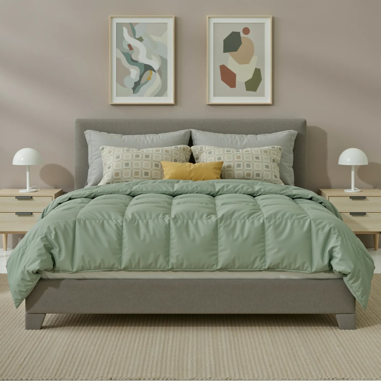 HOOMIC Full/Queen/King Upholstered Bed Frame