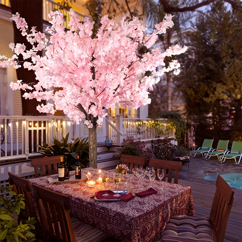 Artificial Cherry Pink Blossom Trees Indoor Decor