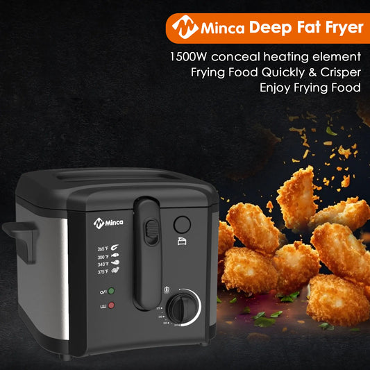 M Minca 2.5L Fryer|1500W Non-Stick